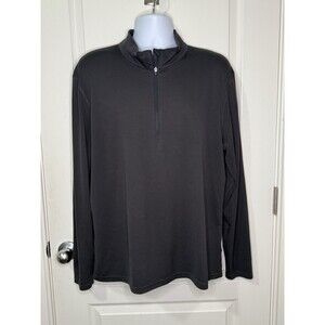 Helly Hansen Pullover Men’s Size 2XL Black 1/4 Zip Long Sleeve Shirt Performance